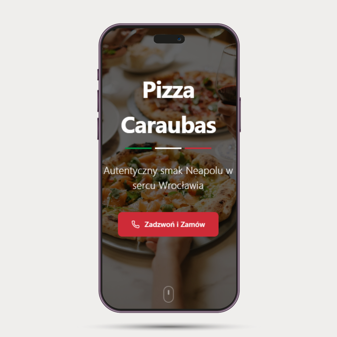 Strona restauracji Caraubas Tele.